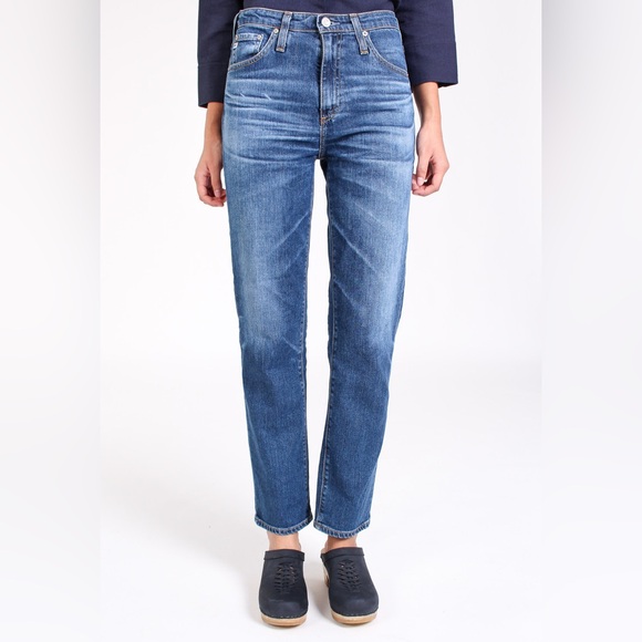 NWT AG The Pheobe Vintage High-Waisted Tapered Leg Jeans